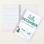 HelloDecember MerryChristmas Tree's Spiral Noteboo Notizblock (Innen)
