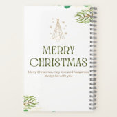 HelloDecember MerryChristmas Tree's Spiral Noteboo Notizblock (Rückseite)