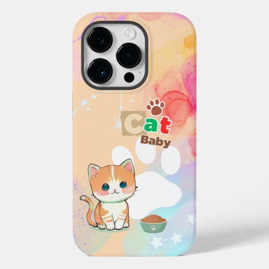 Hellorange-Anime Case-Mate iPhone Hülle (Rückseite)