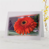 Hellorange Blüte Karte (Gelbe Blume)