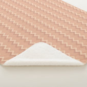 Hellorange Chevron Muster Sherpa-Decke Sherpadecke (3/4)