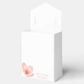 Hellorange danke Ihnen moderne Hochzeit Geschenkschachtel (Geöffnet)