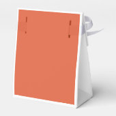 Hellorange danke Ihnen moderne Hochzeit Geschenkschachtel (Rückseite)