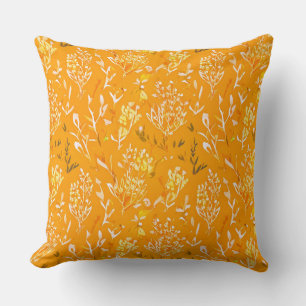 Hellorange Federkissen Kissen