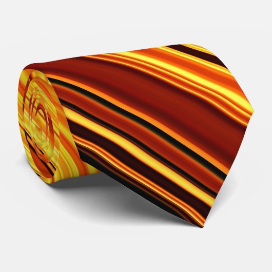 Hellorange Krawatte (Gerollt)