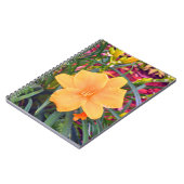 Hellorange Lilie Notizblock (Linke Seite)