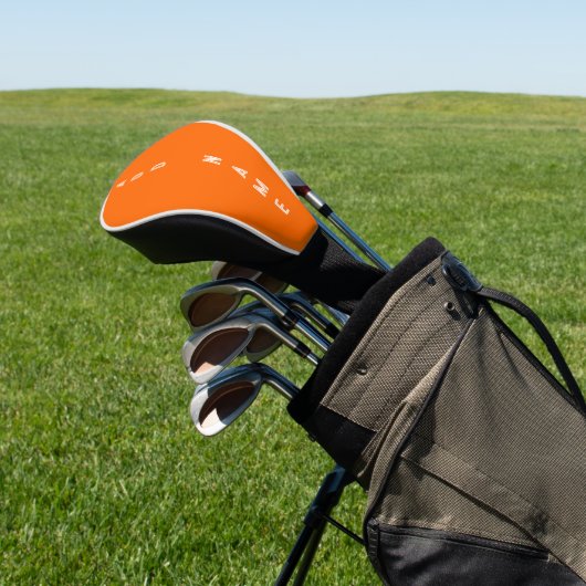 hellorange - personalisiert golf headcover (In SItu)