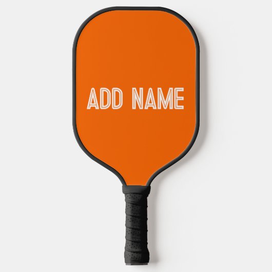 hellorange - personalisiert pickleball schläger (Vorderseite)