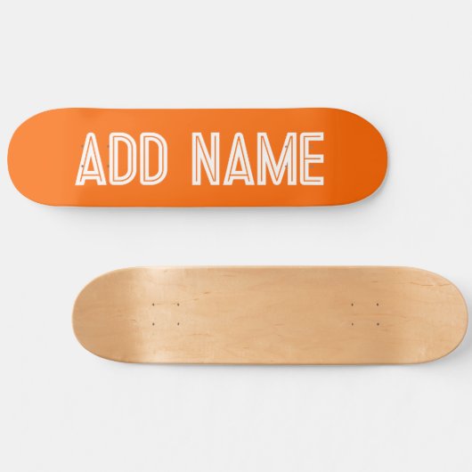 hellorange - personalisiert skateboard (Horizontal)