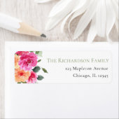 Hellorange-rosafarbene Erdbäume Blütenfrühling Som (Insitu)