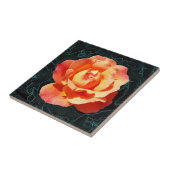 Hellorange Rose Fliese (Seite)