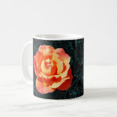 Hellorange Rose Kaffeetasse (Vorderseite Links)