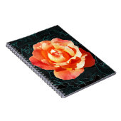 Hellorange Rose Notizblock (Rechte Seite)
