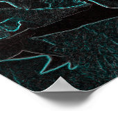 Hellorange Rose Poster (Ecke)