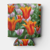 Hellorange Tulpen im Park Dosenkühler (Vorderseite)