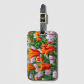 Hellorange Tulpen im Park Gepäckanhänger (Vorderseite Vertikal)