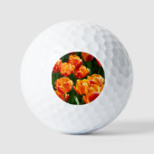 Hellorange Tulpen im Park Golfball (Vorderseite)