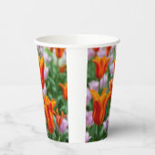 Hellorange Tulpen im Park Pappbecher (Links)