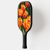 Hellorange Tulpen im Park Pickleball Schläger (Links)
