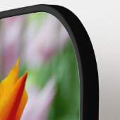 Hellorange Tulpen im Park Pickleball Schläger (Linke Seite)