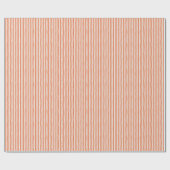 Hellorange und Elfenbein schräge Streifen Geschenkpapier (Flach)
