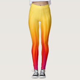 Hellorange und gelb leggings
