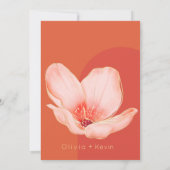 Hellorange Verona Sonnenuntergang Bogenschießen Fo Einladung (Rückseite)