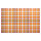 Hellorangees und lila kariertes Muster Halloweens Stoff (Fat Quarter (45,7 x 55,9 cm))