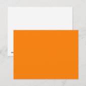 Hellorangefarbene, benutzerdefinierte Hintergrundv Postkarte (Vorne/Hinten)
