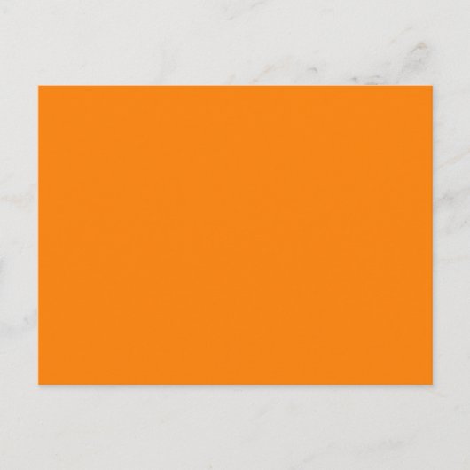 Hellorangefarbene, benutzerdefinierte Hintergrundv Postkarte (Vorderseite)