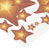 Hellorangefarbenes Design von Starfish Mittelgroßer Tischläufer (Ecke)