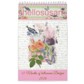 Hellosusan Designs 12 Monate Kalender 2026 (Titelbild)