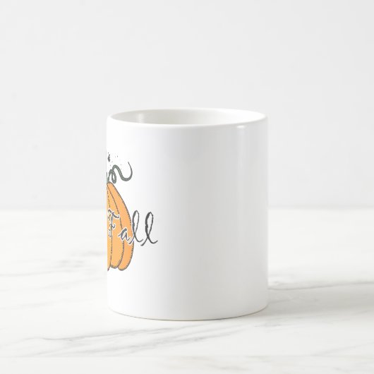 Hellow Pumpkin Fall Pumpkin Hello Fall Kaffeetasse (Mittel)