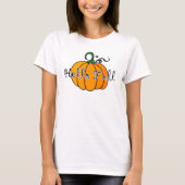 Hellow Pumpkin Fall Pumpkin Hello Fall T-Shirt (Vorderseite)