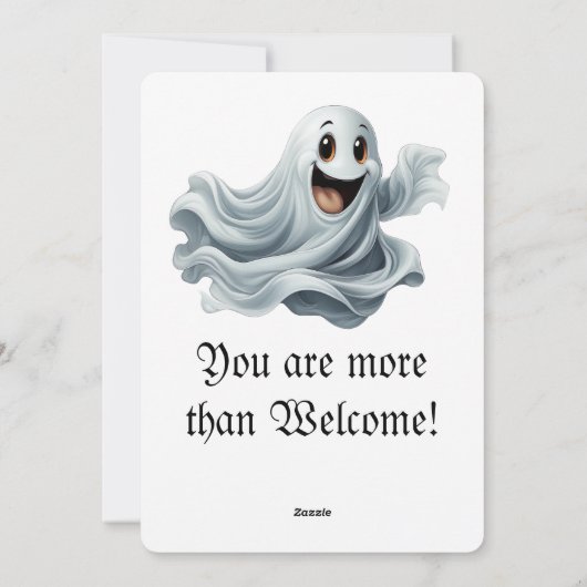 Helloween Einladungskarte (Rückseite)