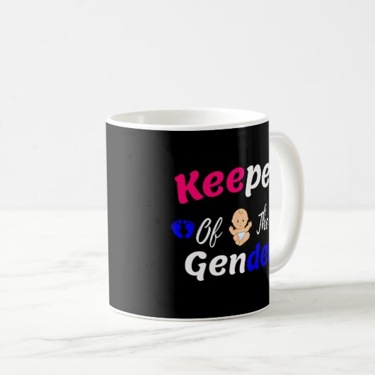 Helloween Keeper of the Gender Reveal Baby Announc Kaffeetasse (VorderseiteRechts)