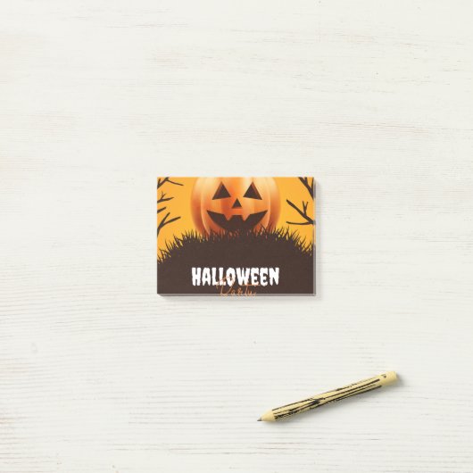 Helloween Post-it Klebezettel (Auf Schreibtisch)