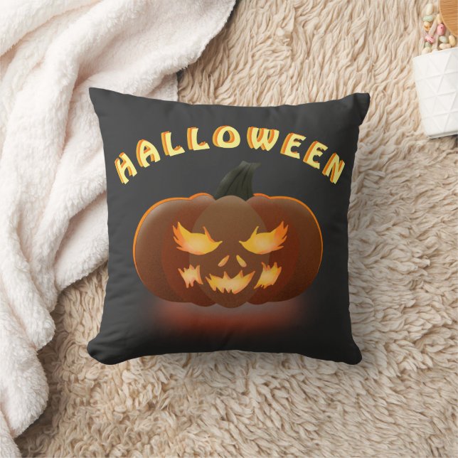 Helloween Pumpkin Kissen (Decke)