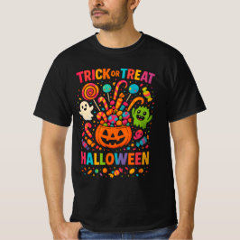 HELLOWEEN Trick oder Behandlung Vollfarben-Unisex- T-Shirt