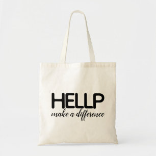 HELLP machen eine Unterschied-Taschen-Tasche Tragetasche