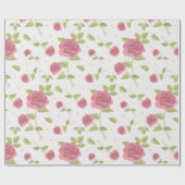 Hellpastell Blumen Nahtloses Muster Geschenkpapier (Flach)