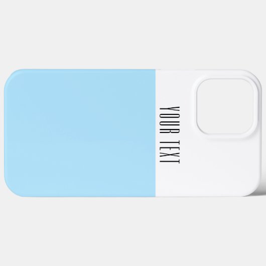 Hellpastellblauer weißer, nahtloser Farbblock Case-Mate iPhone Hülle (Rückseite (Horizontal))