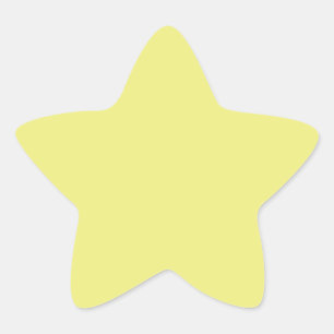 Hellpastellgelbe Star-Aufkleber Stern-Aufkleber