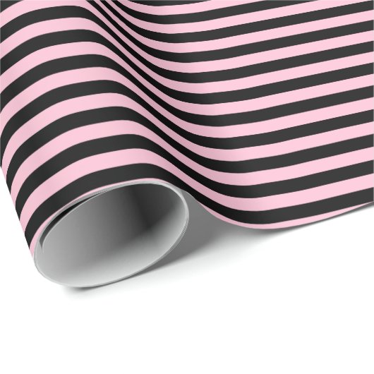 Hellpink | Schleifpapier für schwarze Streifen Geschenkpapier (Rolleneckpunkt)