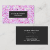 Hellpurpurne Fliedern beruflich Visitenkarte (Vorne/Hinten)