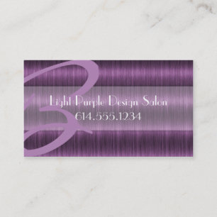 Hellpurpurne Friseursalonbeautician-Visitenkarten Visitenkarte