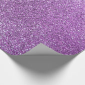 Hellpurpurner Glitter Geschenkpapier (Ecke)