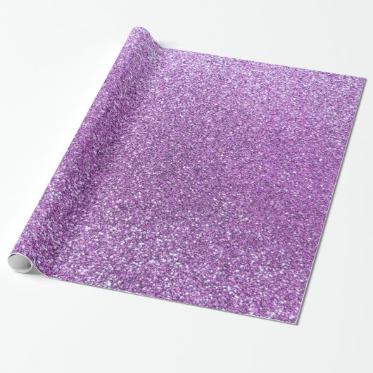 Hellpurpurner Glitter Geschenkpapier (Ungerollt)