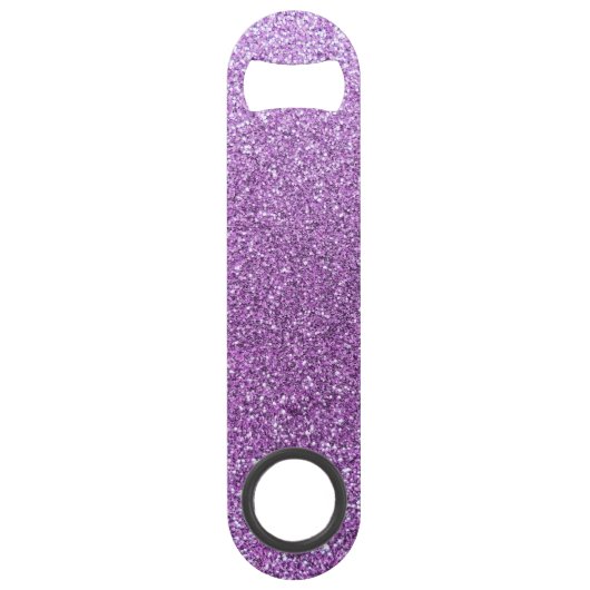 Hellpurpurner Glitter Speed Flaschenöffner (Vorderseite)