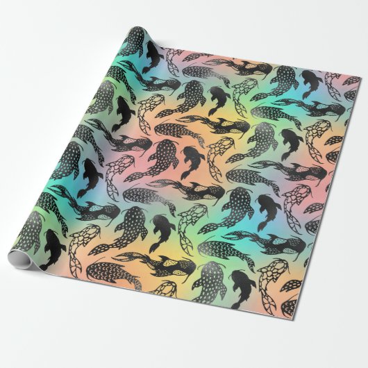 Hellrainbow Koi Niedliche Tiere Geschenkpapier (Ungerollt)